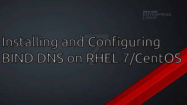 RHEL 7 / CentOS Installing and Configuring BIND DNS