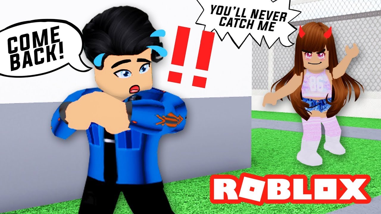 My Crazy Girlfriend Escaped Prison Royale High School Roblox - crazy bus driver runs over him with a bus in roblox high school