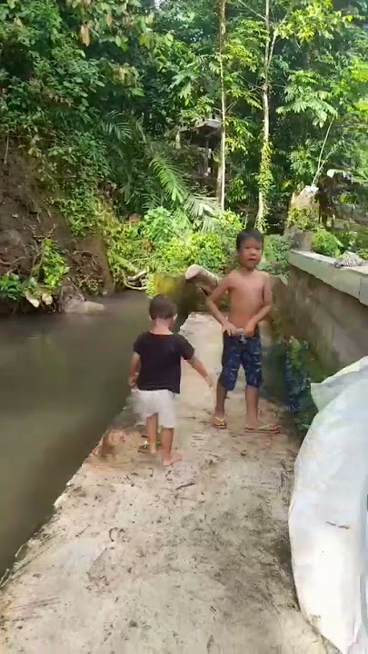 bocil mandi di sungai #anakanak