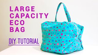Diy large capacity eco bag | Reusable | Foldable 【超级大容量购物包教学分享】#HandyMum ❤❤