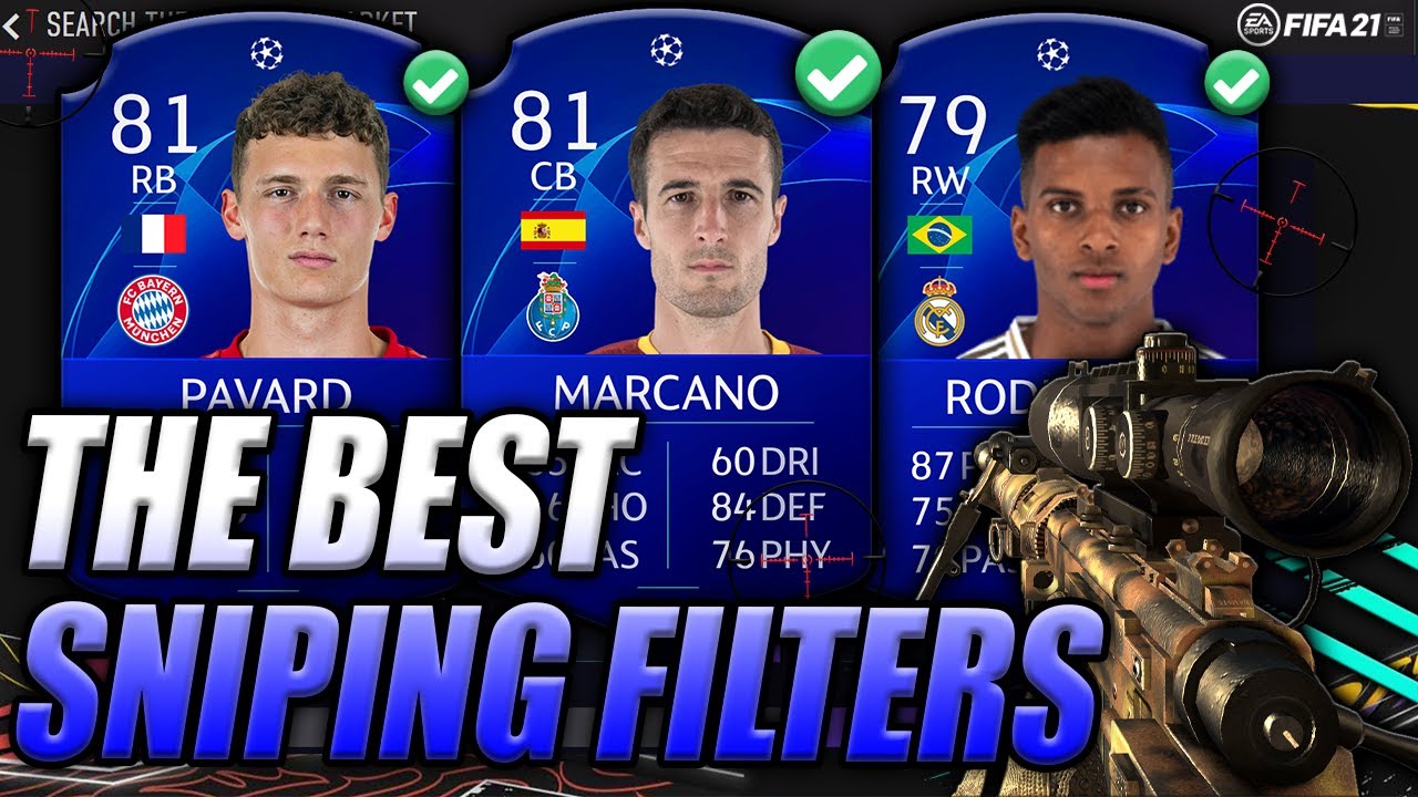 THE BEST SNIPING FILTERS IN FIFA 21!!! HOW TO MAKE 100K AN HOUR ON FIFA 21!!! FIFA 21 Ultimate