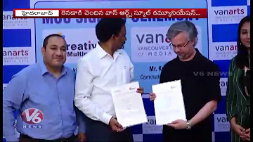 Creative Multimedia Signs MoU with VanArts | Hyderabad | V6 News