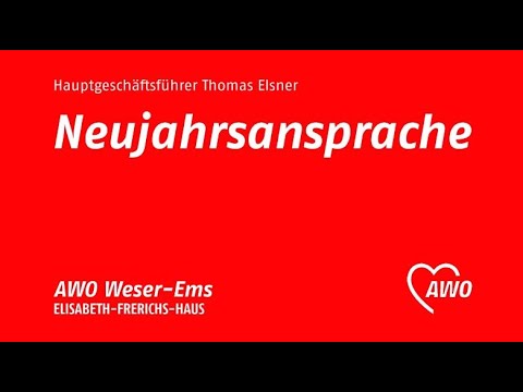 Neujahrsansprache 2020/2021 AWO Weser-Ems