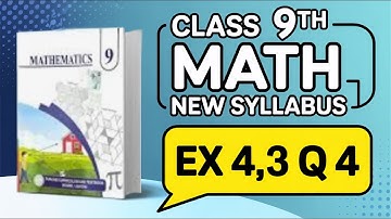 The SECRET to EASILY Solving Class9th Math Exercise4.3 Question4