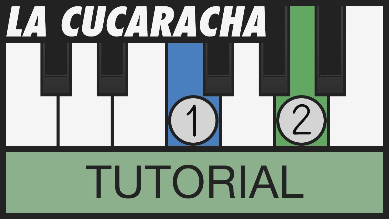 La Cucaracha - Piano Tutorial