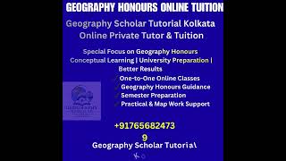 Geography Scholar Tutorial Kolkata - Online Home Tutor, Private Tutor - Geography Honours Tuition 66