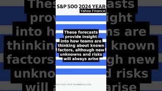 Chart of the Week: Where Wall Street sees the S&P going in 2024 short finance