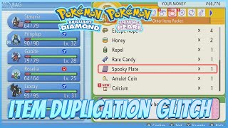 Item Duplication Glitch - Pokémon Brilliant Diamond Shining Pearl (Patched)