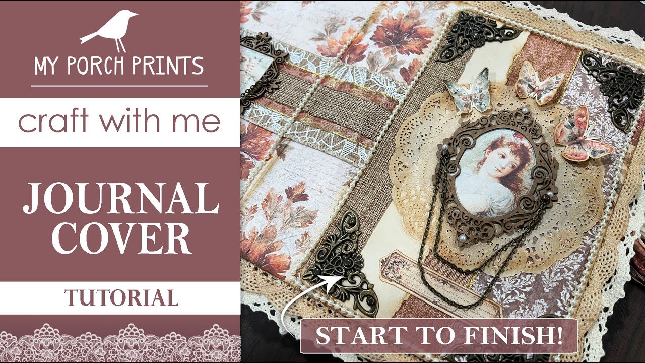 Autumn Junk Journal Cover Tutorial! π| Part 1 | Craft with Me! | My ...