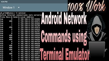 Android Network commands using terminal emulator tutorial 2
