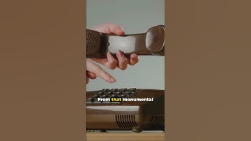 The First Mobile Phone Call Ever: A Giant Leap in Tech!  #technology #ai #learning  #shorts