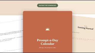 Vondrai Prompt-a-Day Calendar overview video