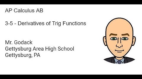 3-5 Derivatives of Trig Functions