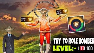 Try To Role Bomber 💥💣 Level :- 1 to 100 In Cs-rank || OD NADER ||