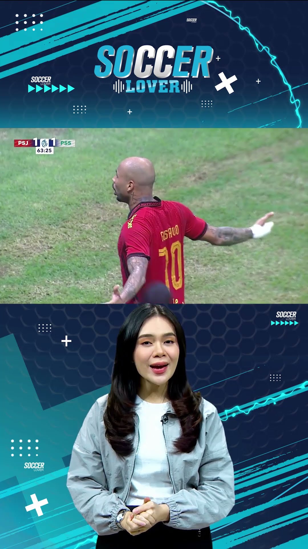 Persija kalahkan PSS Sleman di JIS. Kemenangan ini juga diwarnai hattrick dari Gustavo Almeida