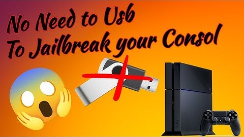 No USB or PC required to jailbreak a PS4. (Highest PS4 jailbreak 9.00)