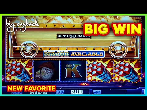 NEW FAVORITE! Eureka Treasure Train Slot - BIG WIN BONUS!