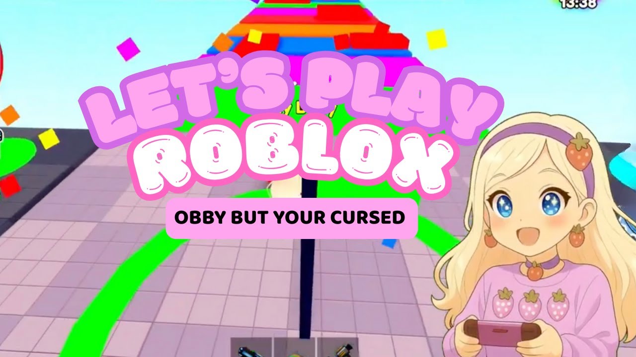 ROBLOX: Obby but your cursed | Violet Fizzy Strawberries 🍓 First Roblox video - subscribe for more!
