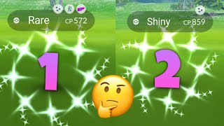 Omg! I caught two rare Shinies at same point..... 😍 Pokemon go