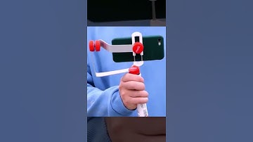 How to make a gimbal stabilizer for your cell phone from cardboard and bottle caps