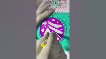 Spirograph ruler design ASMR Satisfying #spirograph #ytshorts #shorts #asmr