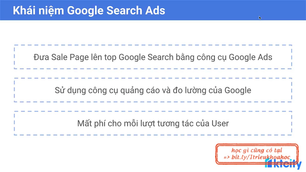 Bài 1  Khái niệm quảng cáo tìm kiếm Google