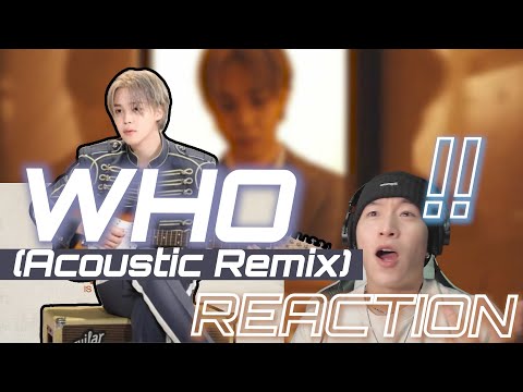 지민 (Jimin) 'Who (Acoustic Remix)' Visualizer | Oh...MY...GOD 1000%🔥 | Reaction Korean | SUB