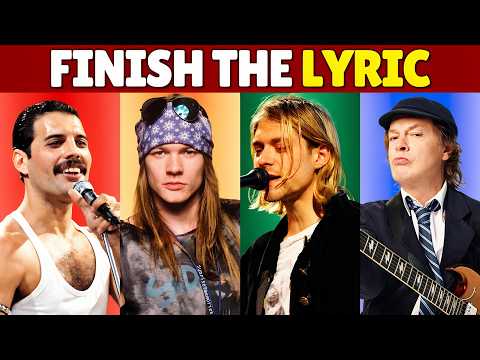 Finish the Lyrics: ROCK Edition 🎸 | 40 Legendary Rock Songs Quiz