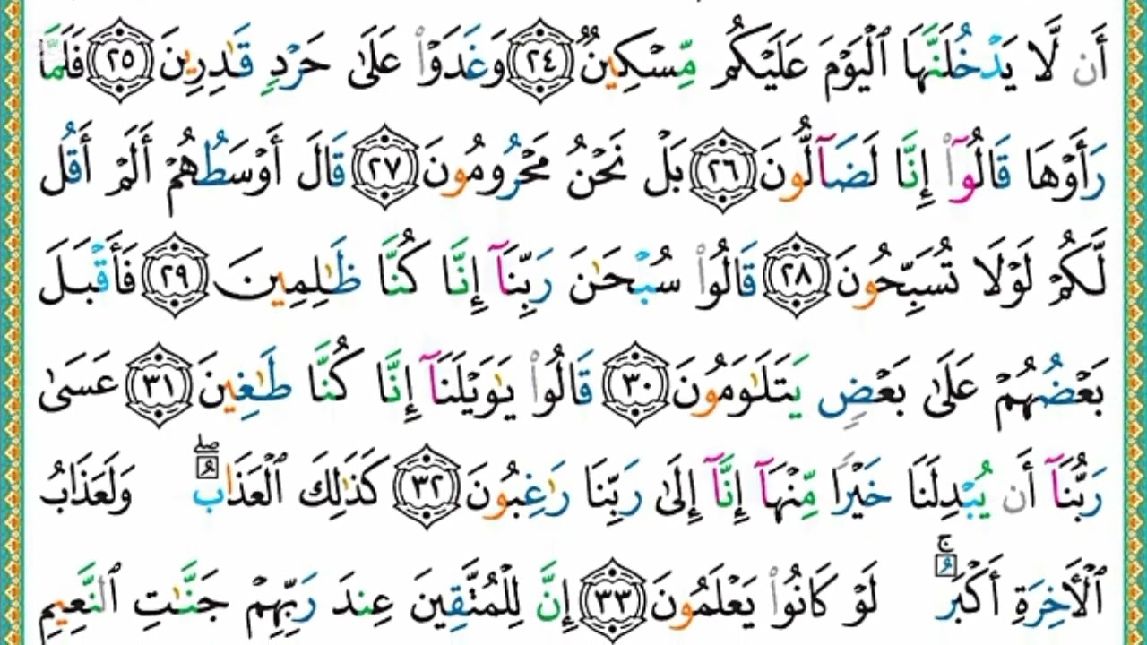 سورة القلم بصوت محمد صديق المنشاوي بدون اعلانات 