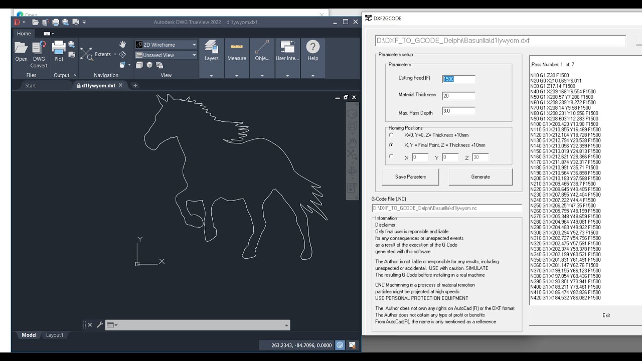 Convert G code To DXF 