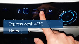 Haier I-Pro Series 7 washing machine - Express wash 40°C