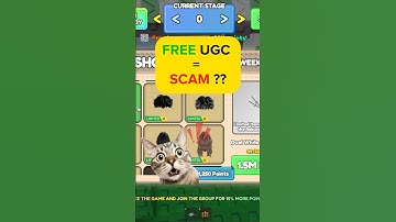 Free UGC items games are actually a scam?? 🤫 | Free UGC Obby | #shorts
