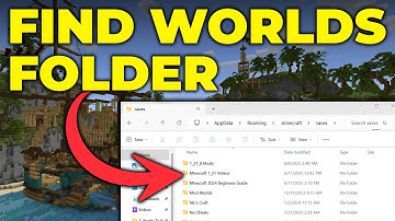 How To Find Your Minecraft World Files (Minecraft Saves Folder)