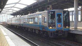 【4K】JR瀬戸大橋線　特急南風2000系気動車　児島駅発車