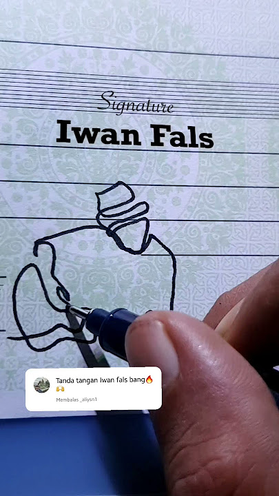 Iwan sja Fals😁 #tandatangan #drawing #tandatangansingkat #signature #iwanfals #wakilrakyat