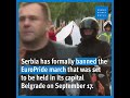 Serbia bans europride march shorts