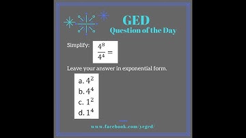 GED QOD: Simplifying Exponential Expressions 2