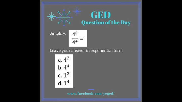 GED QOD: Simplifying Exponential Expressions 2