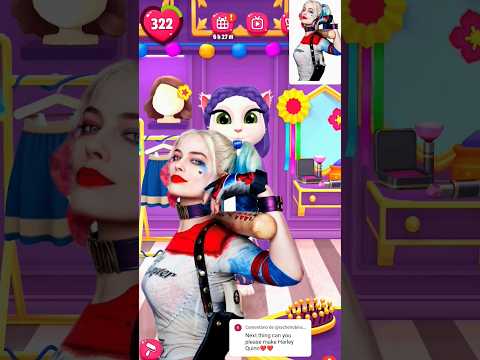 Harley Quinn My Talking Angela 2 #harleyquinn #arlequina #mytalkingangela2 #mytalkingangela #coringa