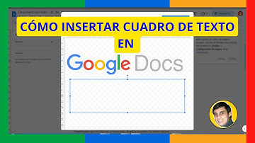 Cómo INSERTAR un CUADRO DE TEXTO en GOOGLE DOCS