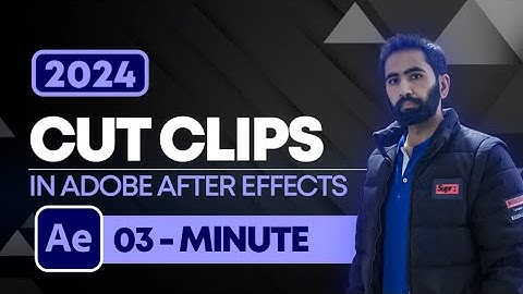 How to Cut Clips in Adobe After Effects 2024 | Adobe After Effects Tutorials
