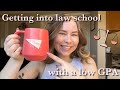 How i got into law school where im going my stats tips  more