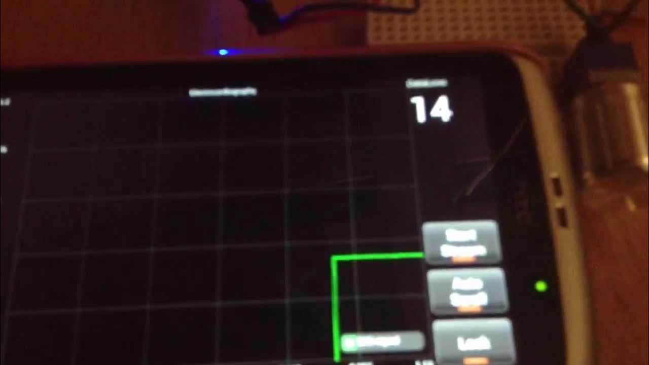 Arduino android bluetooth real time graph test - YouTube