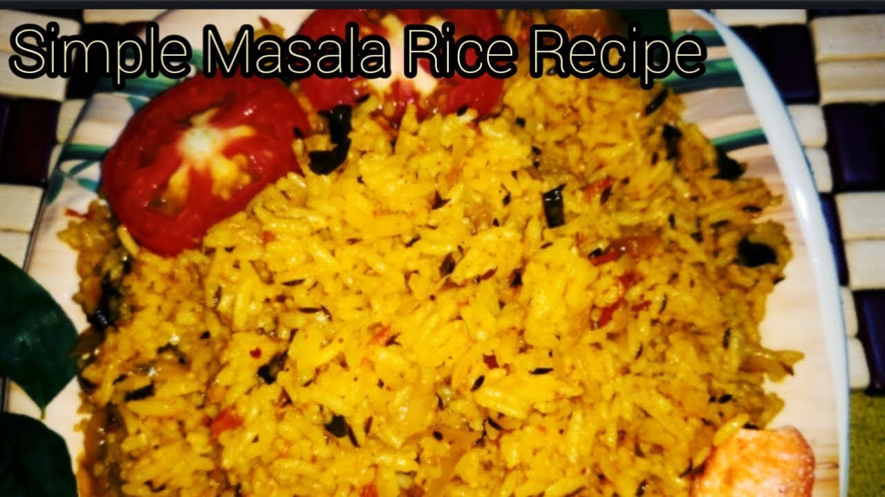 Simple Masala Rice Recipe/Simple Fried Rice/Leftover Rice Recipe/Quick