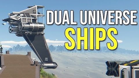 Dual Universe - Massive Warships & Fighters Ship Showcase Beta Gameplay