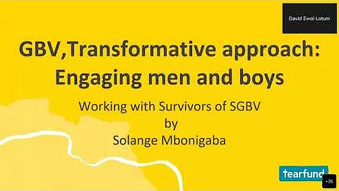 Symposium On Gender Transformative Approaches To Engaging Men And Boys- Afternoon Parallel Session 2