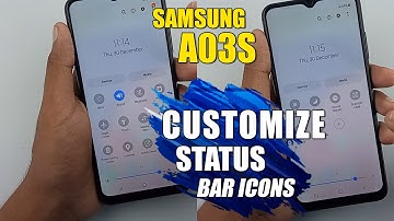 How To Customize Status Bar Icons - Samsung Galaxy A03s