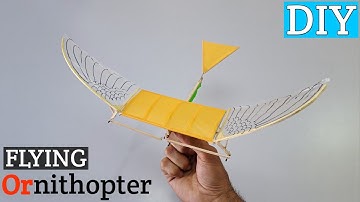how to make a flying bird with new design #ornithopter#howto