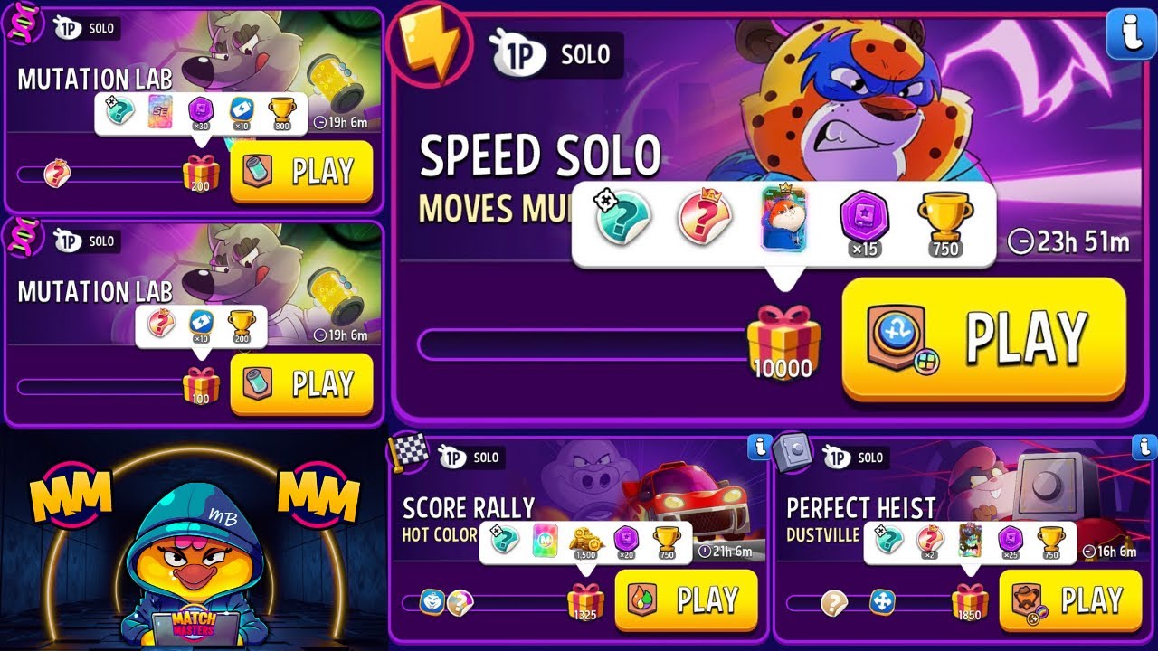 x5 SOLO 🔥 Mutation Lab 100 & 300 DNA, Moves Multiplier, Hot Colors, Dustville Duel