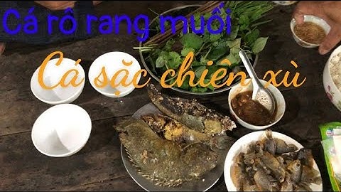 cá rô đồng rang muối đậm nét miền tây